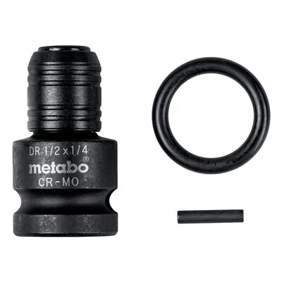 metabo® - Schlagadapter 1/2" auf 1/4" E6,3, 3-teilig, inkl. Sicherungsring- und Stift (628837000)