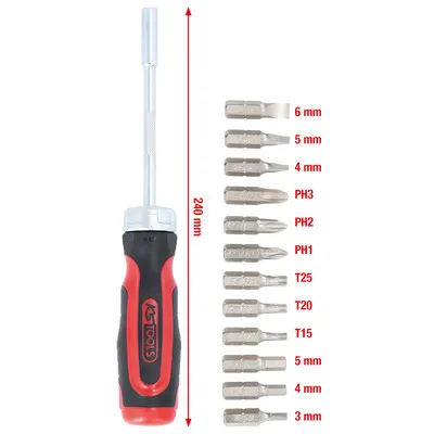 KSTOOLS® - 12 1 Ratschen-Bit-Schraubendreher