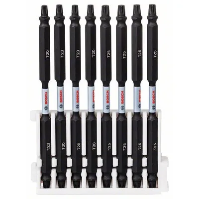 Bosch - Doppelklingen Schrauberbit-Set Impact Control, 8-teilig, 4 x T20, 4 x T25,110mm