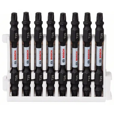 Bosch - Doppelklingen Schrauberbit-Set Impact Control, 8-teilig, T25-T25, 65mm