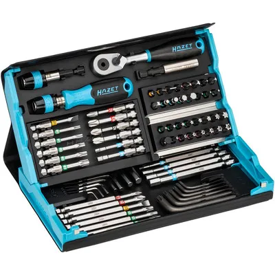 HAZET - HAZET SmartCase Bit Satz 2200SC-31 ∙ Sechskant6,3 (1/4 Zoll) ∙ Schlitz Profil, Kreuzschlitz Profil PH, Pozidriv Pr...