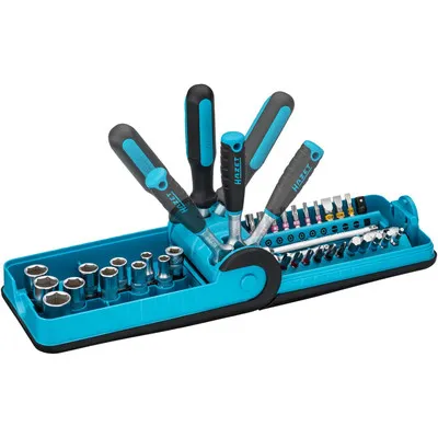 HAZET - HAZET Steckschlüssel- und Bit Satz „Smart Case“ 856-1HP ∙ Vierkant6,3 mm (1/4 Zoll), Sechskant6,3 (1/4 Zoll) ∙ Auß...
