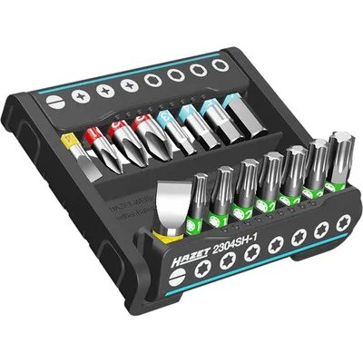 HAZET - SmartHolder mit 16 Bits kurz 2304SH-1, Schlitz/PH/Innensechskant/TORX®