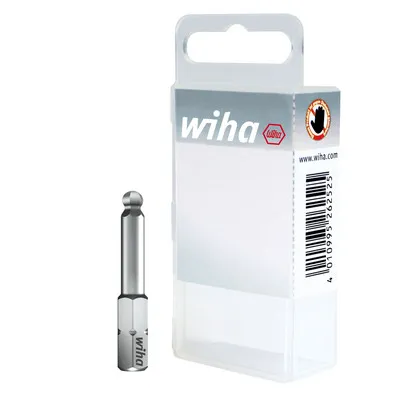 Wiha® - Bit Set Standard 25mm Sechskant-Kugelkopf 3-teilig 1/4" Box (22655)