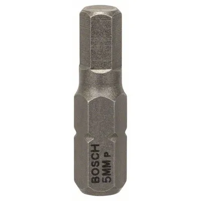 Bosch - Schrauberbit Extra-Hart, HEX 5, 25mm, 3er-Pack (2607001726)