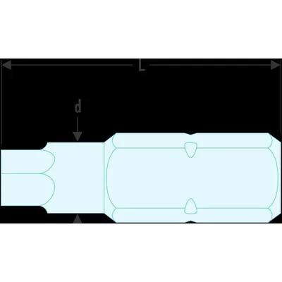 Facom - Bit Serie 1 - Sechskant 4mm EH.104