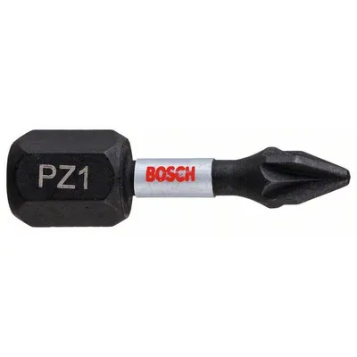 Bosch - Impact Control Schrauberbit, 25 mm, 2xPZ1. Für Schraubendreher (2608522400)
