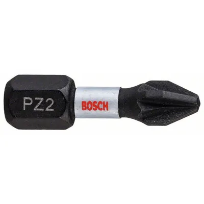 Bosch - Impact Control Schrauberbit, 25 mm, 2xPZ2. Für Schraubendreher (2608522401)