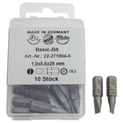 Dönges - BIT für Schlitzschrauben, Größe 1,0 x 5,5 mm