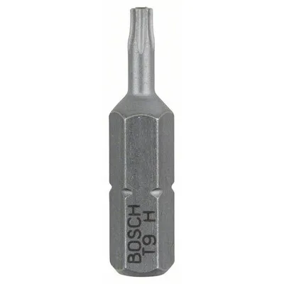 Bosch - Security-Schrauberbit Extra-Hart, für TORX® T9H, 25mm, 2er-Pack (2608522008)