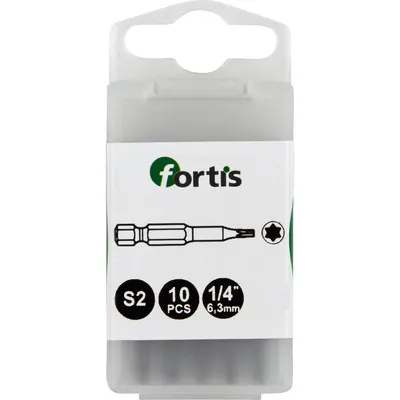 FORTIS - Bit 1/4" DIN 3126 E6,3 TX27x50 10 Stück