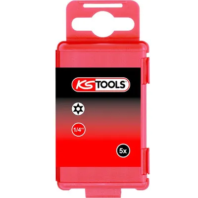 KSTOOLS® - 1/4" Bit Torx, Bohrung, 75mm, TB27, 5er Pack
