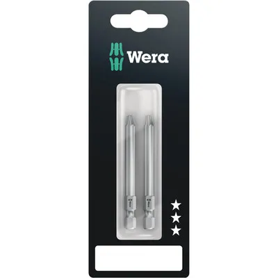 Wera® - 867/4 Z TORX BO Bits mit Bohrung SB, TX 30 x 70 mm, 2-teilig