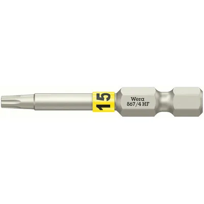 Wera® - 867/4 TORX HF Bits mit Haltefunktion, TX 15 x 50 mm