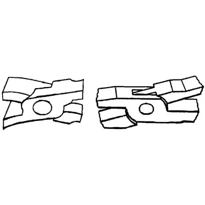 BESSEY® - Falzzange 45° gebogen D34-60