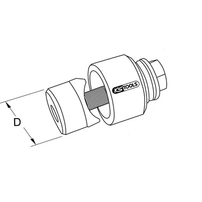 KSTOOLS® - Schraublochstanze, 25,5mm