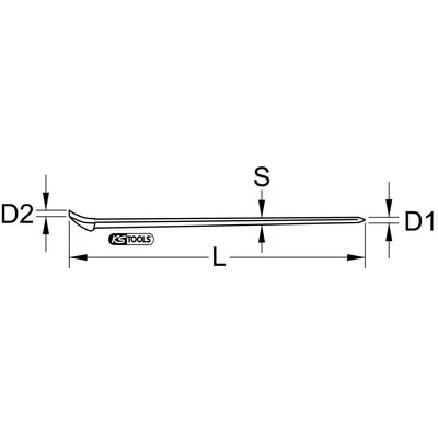 KSTOOLS® - EDELSTAHL Nageleisen, 800mm