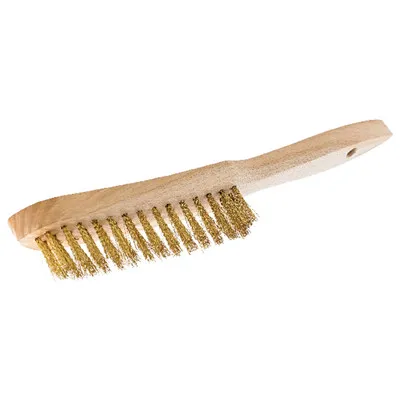 FORMAT - Handdrahtbürste Messing gewellt 4-reihig