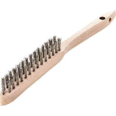 LESSMANN® - Handdrahtbürste rostfrei Rz2 gewellt 0,35mm