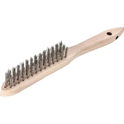 LESSMANN® - Handdrahtbürste rostfrei Rz3 gewellt 0,35mm