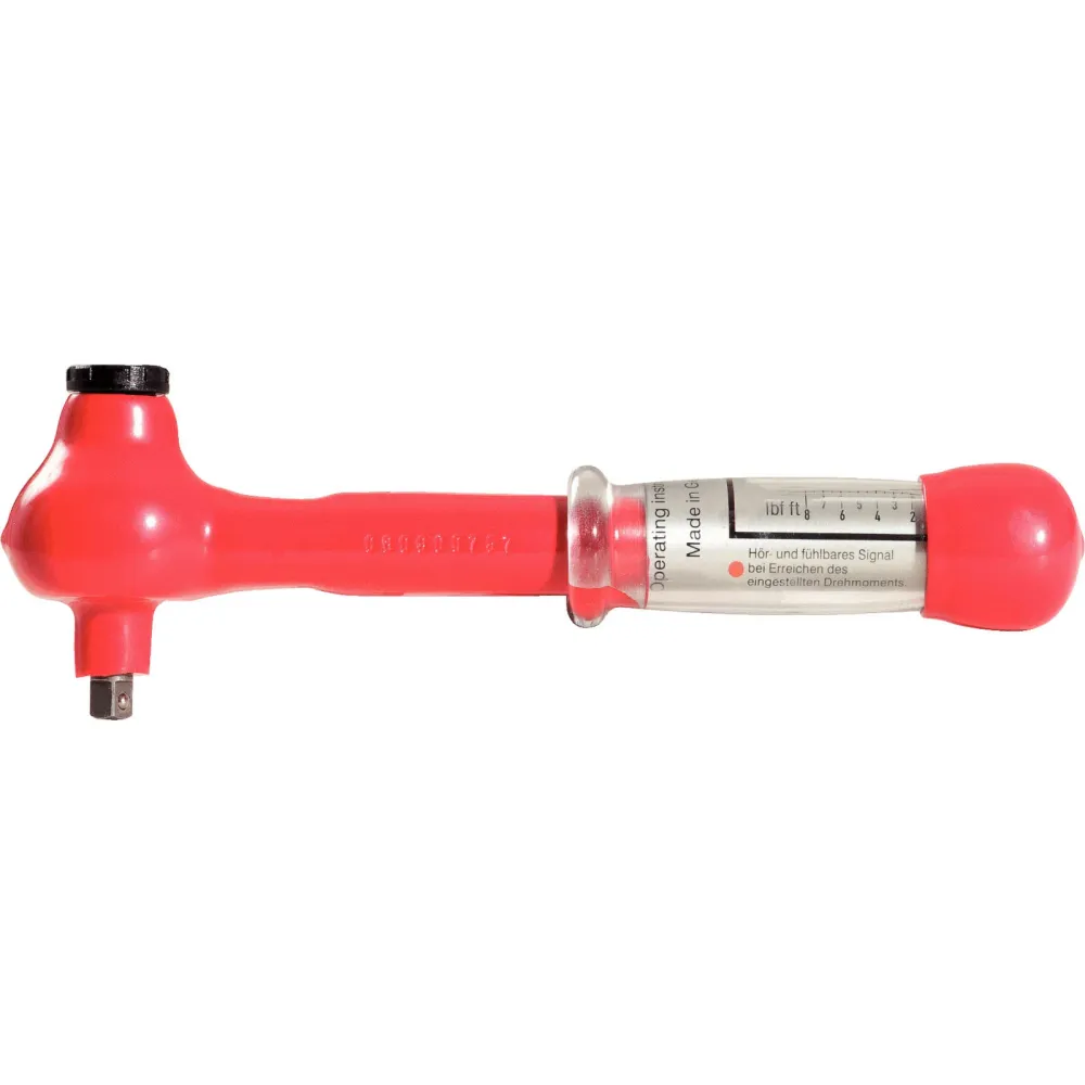 KS TOOLS 1/4" Mini Drehmomentschlüssel mit Schutzisolierung und Umschalt-Ratschenkopf 2 - 10 Nm - 117.1400