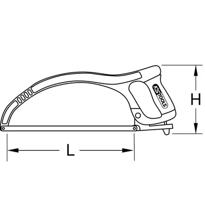 KSTOOLS® - Metallsägebogen rund, 300mm