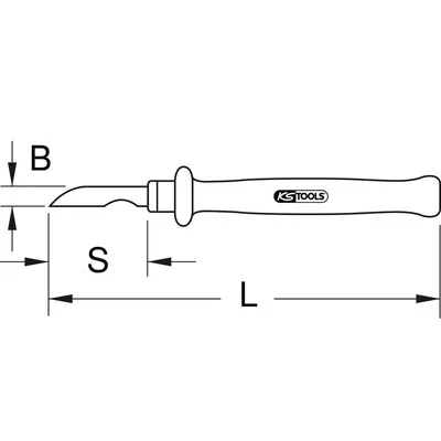 KSTOOLS® - Kabel-Abisoliermesser mit Schutzisolierung, 195mm