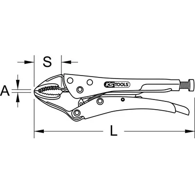 KSTOOLS® - BRONZEplus Funkenfreie Gripzange, 254mm
