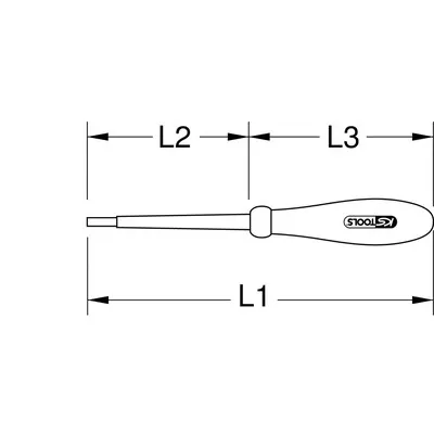KSTOOLS® - Innensechskant-Schraubendreher mit Schutzisolierung, 4mm