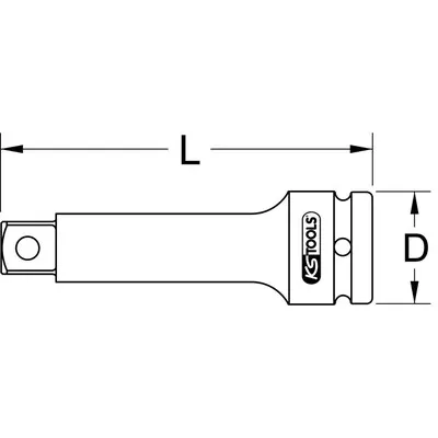 KSTOOLS® - 1/4" Kraft-Verlängerung, 100mm