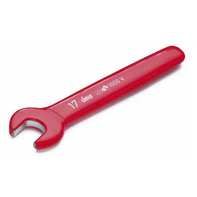 cimco® - Einmaulschlüssel 1000 V SW 17 160mm, DIN 7446, 15° gekröpft