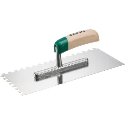 FORTIS - Glättekelle rostfrei 280 x 130mm Zahnung 8 x 8