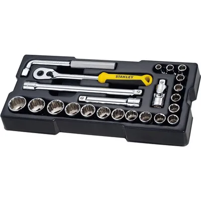 STANLEY® - Modul ½“ Steckschlüssel 12-Kant + Zubehör, 23-teilig
