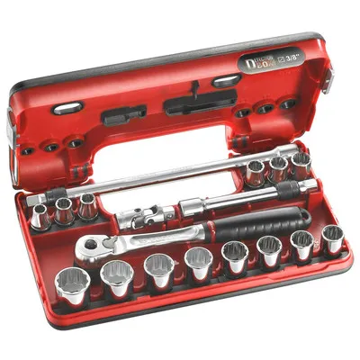 Facom - Steckschlüssel-Set 3/8" D-Box 12-Kant JL.DBOX501