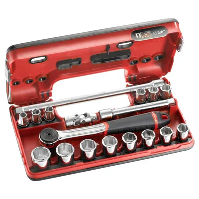 Facom - Steckschlüssel-Set 3/8" D-Box, 18-teilig J.161DBOX1