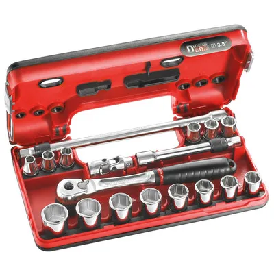 Facom - Steckschlüssel-Set 3/8" D-Box 6-Kant JL.DBOX500