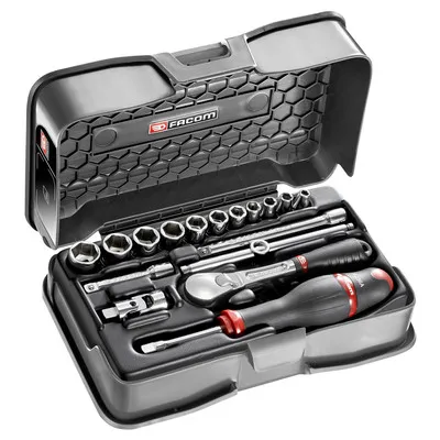 Facom - Steckschlüssel-Set 1/4" RL.161, 17-teilig RL.161-2P6U