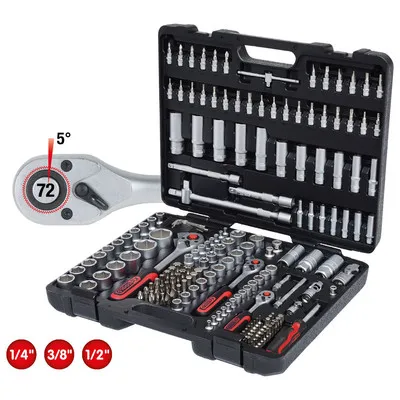 KS TOOLS - Steckschlüssel-Satz 1/4", 3/8", 1/2" SUPERLOCK, 179-teilig