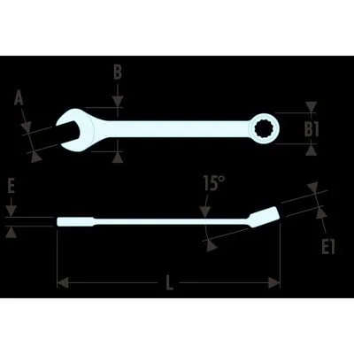 Facom - Ring-Maulschlüssel "39" kurz 7/32" 39.7/32H