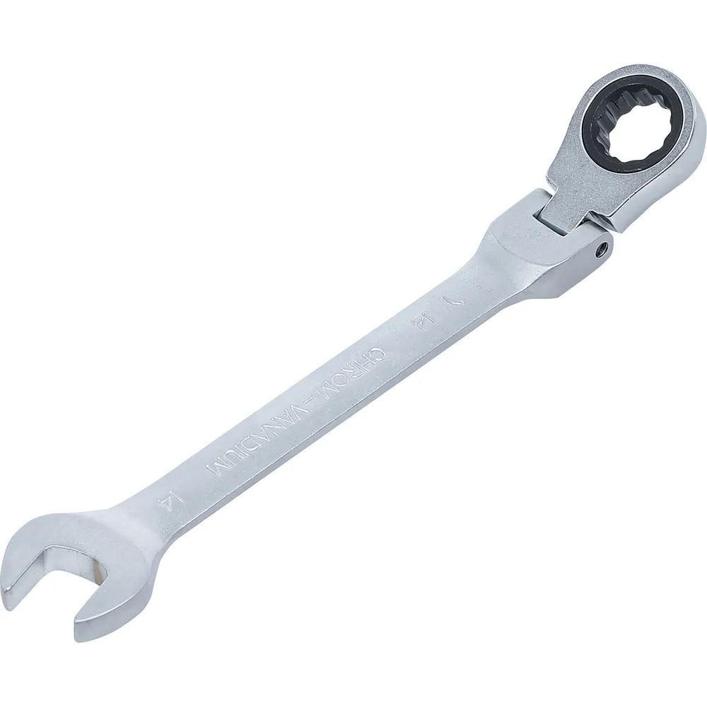 BGS Ratschenring-Maulschlüssel abwinkelbar SW 14 mm - 6714