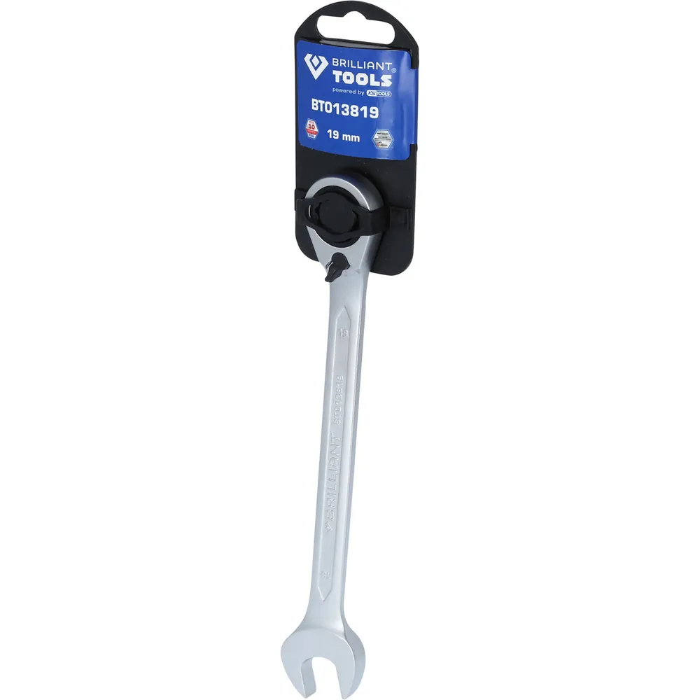 BRILLIANT TOOLS Ratschenringschlüssel umschaltbar 19 mm - BT013819