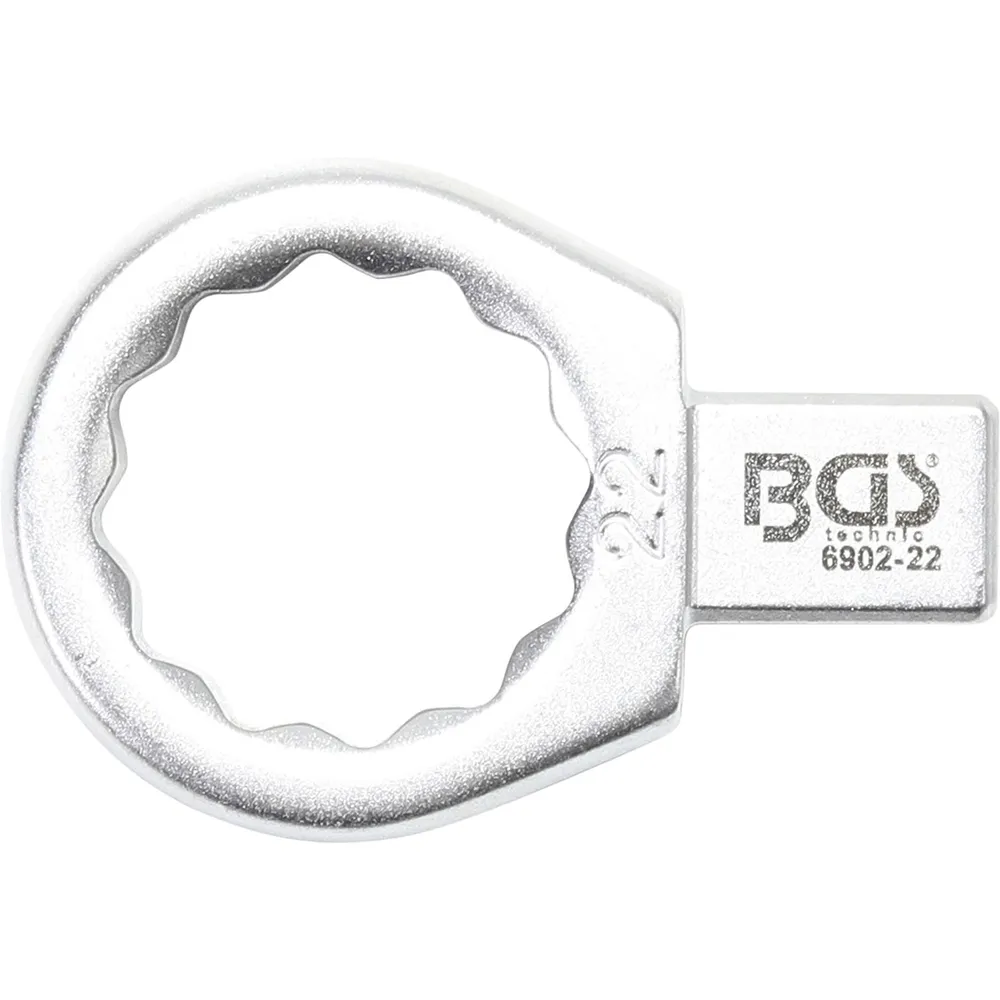 BGS Einsteck-Ringschlüssel 22 mm Aufnahme 9 x 12 mm - 6902-22