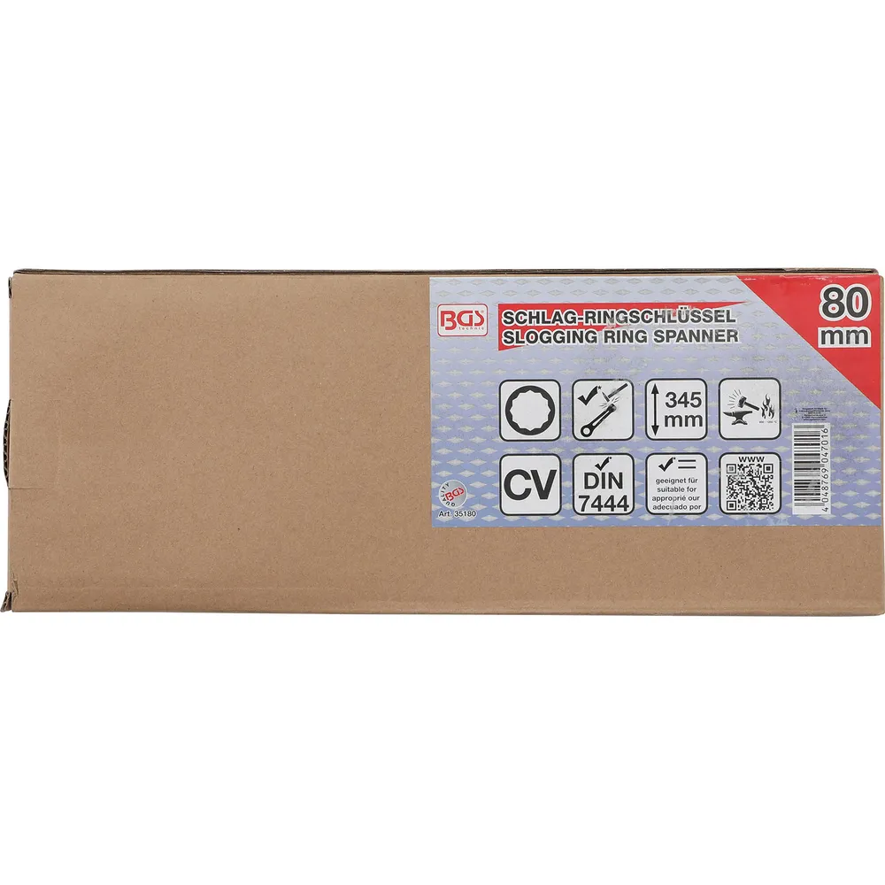 BGS Schlag-Ringschlüssel SW 80 mm - 35180