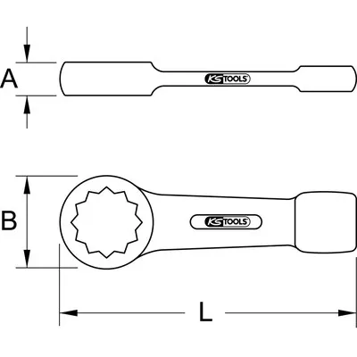 KSTOOLS® - Schlag-Ringschlüssel, 2.5/16"