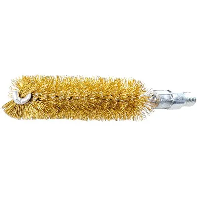 LESSMANN® - Rohrbürste Ø18mm mit Gewinde M6, Messingdraht gewellt ø0,15mm