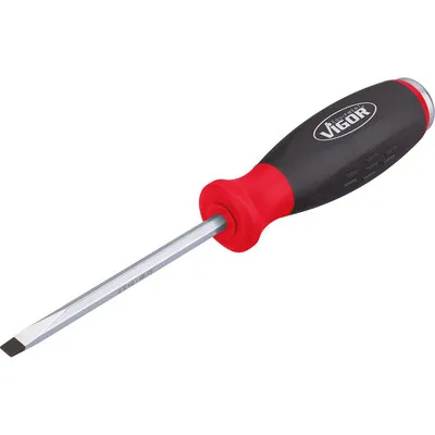 VIGOR® - Schraubendreher mit Schlagkappe 1,6 x 10 V5043 Schlitz Profil 1,610, 295mm