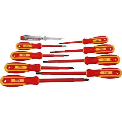 Brilliant Tools - VDE Schraubendreher-Satz, 9-teilig, Schlitz und PH Phillips
