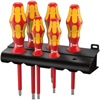 Wera® - 160 i/6 Rack Schraubendrehersatz Kraftform Plus Serie 100 + Rack, 6-teilig