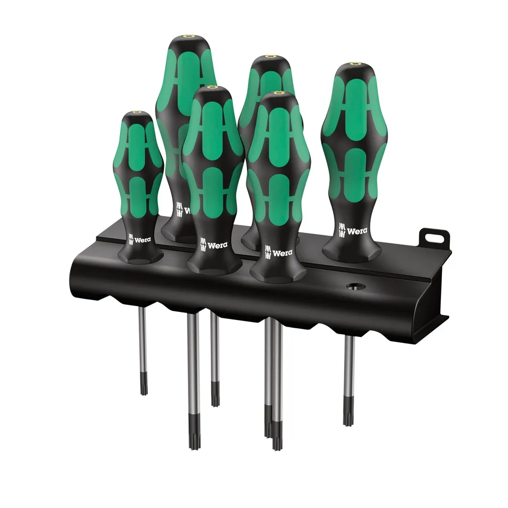 Wera 6tlg. 367/6 Schraubendrehersatz Kraftform Plus Torx + Rack - 028062