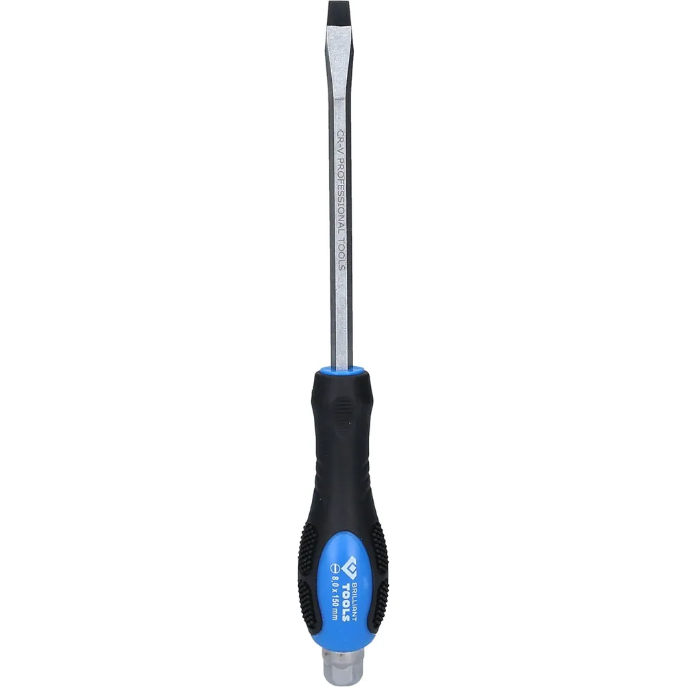 BRILLIANT TOOLS Schraubendreher Schlitz mit Schlagkappe 8,0 mm - BT034805